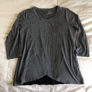 💗MATERNITY Gray Nursing Top 3/4 Sleeves